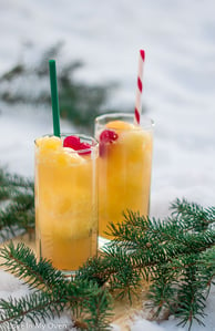 boozy christmas slushie