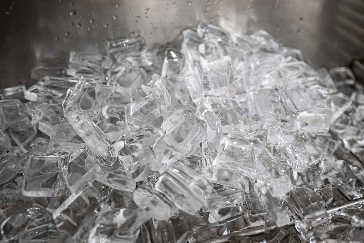 Ice for a commercial ice machine