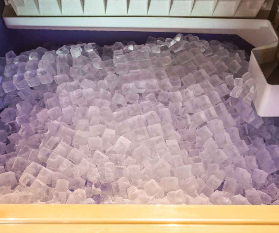Ice in an ice machine